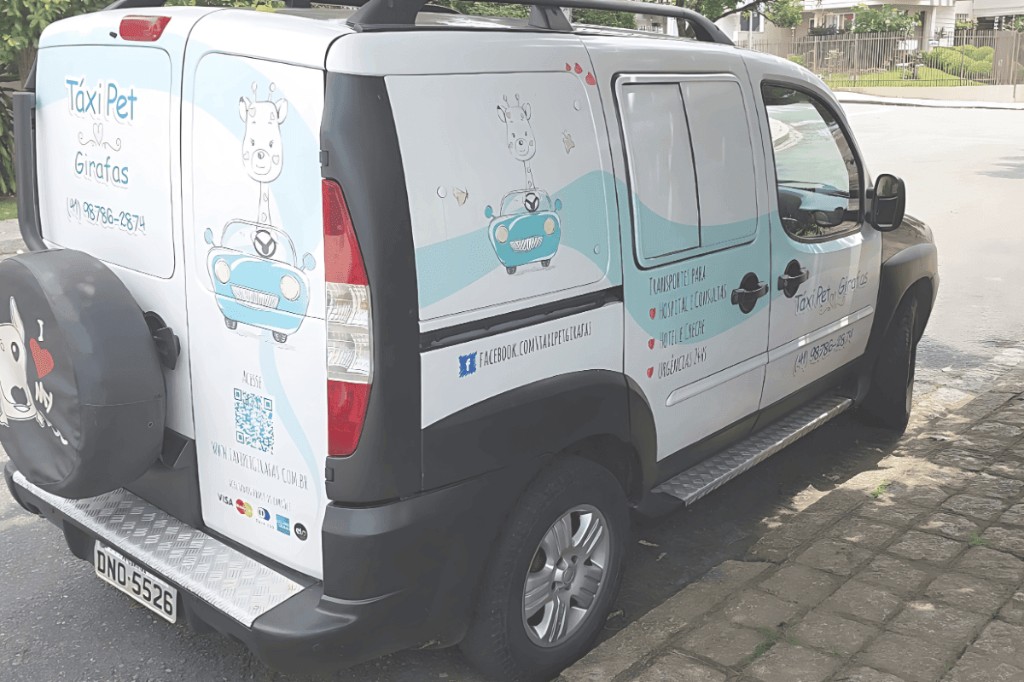 Veículo Táxi Pet Girafas — Doblo higienizado